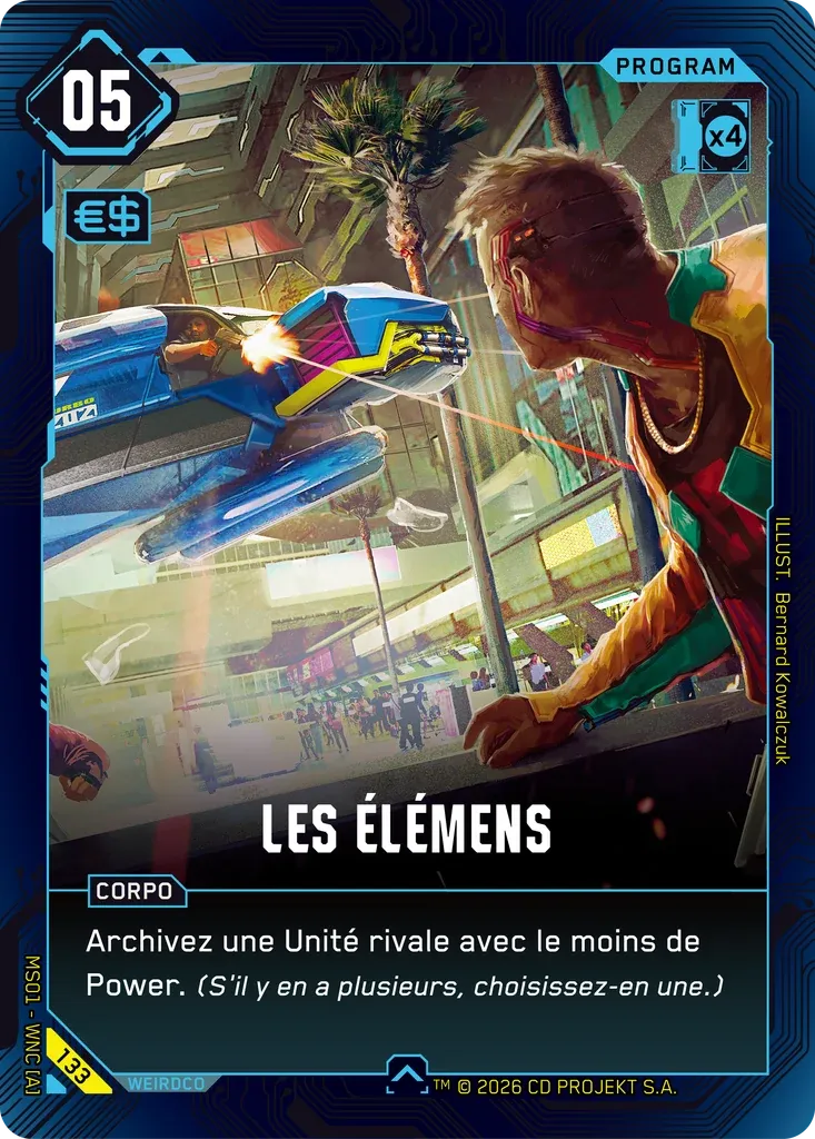Les Elemens — Welcome to Night City — Retail — FR — Cyberpunk TCG