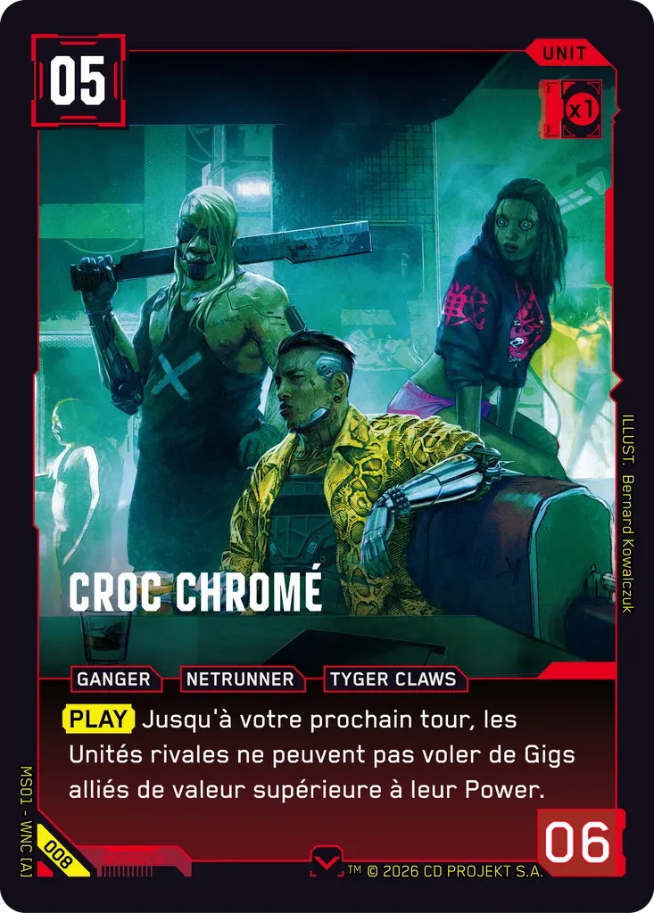 Chrome Fang from Welcome to Night City — Retail — FR - Cyberpunk TCG