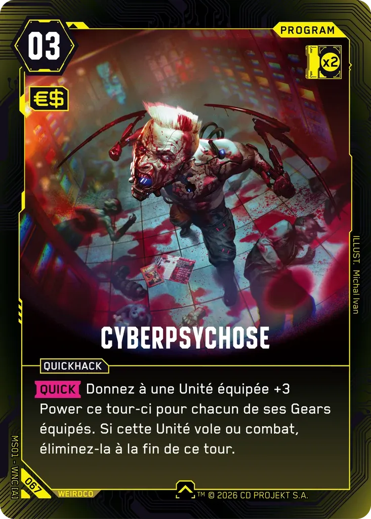 Cyberpsychosis — Welcome to Night City — Retail — FR — Cyberpunk TCG