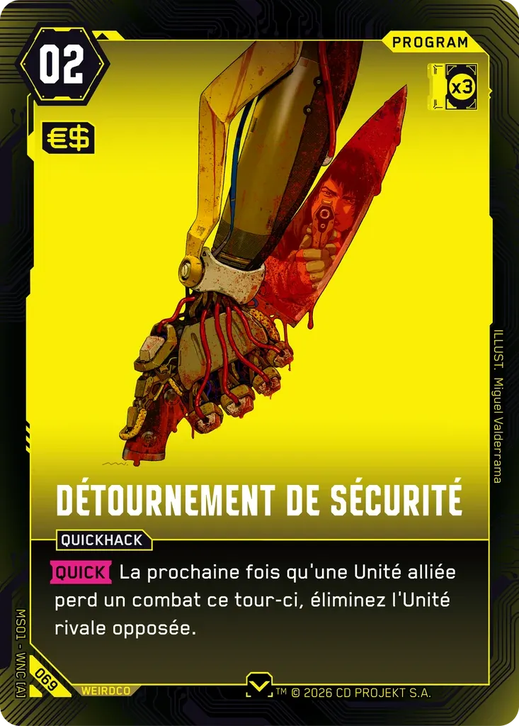 Safety Override — Welcome to Night City — Retail — FR — Cyberpunk TCG