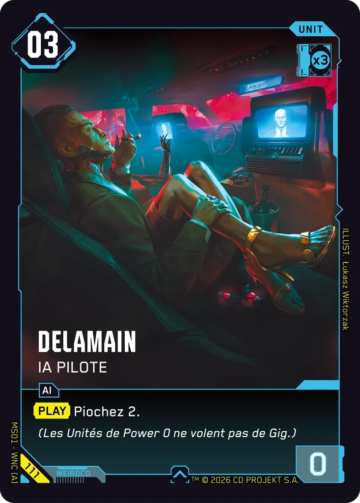 Delamain - Rideshare AI — Welcome to Night City — Retail — FR — Cyberpunk TCG