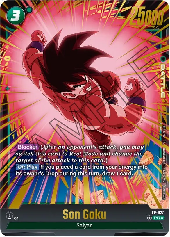 Son Goku - FP-027 (Gold) — Fusion World Promotion Cards and Packs — Dragon Ball Super: Fusion World