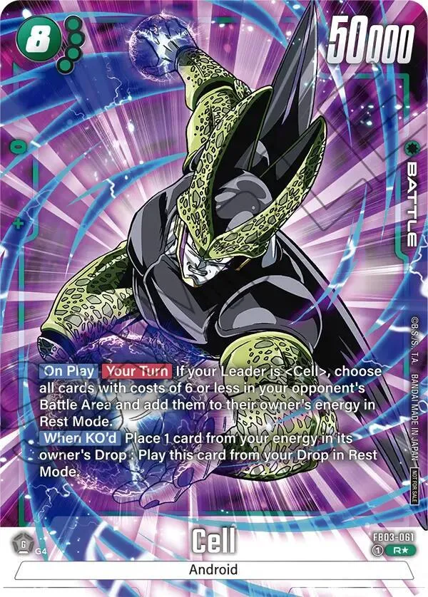 Cell (Tournament Pack -Winner- 03) — Tournament and Championship Promos — Dragon Ball Super: Fusion World