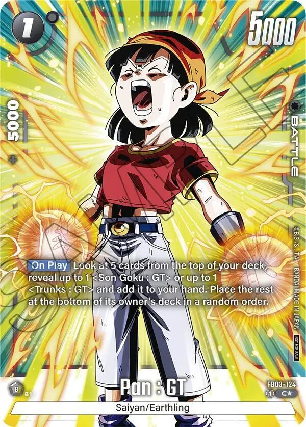 Pan : GT (Tournament Pack -Winner- 03) — Tournament and Championship Promos — Dragon Ball Super: Fusion World