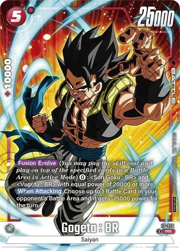 Gogeta : BR (Tournament Pack 10) — Tournament and Championship Promos — Dragon Ball Super: Fusion World