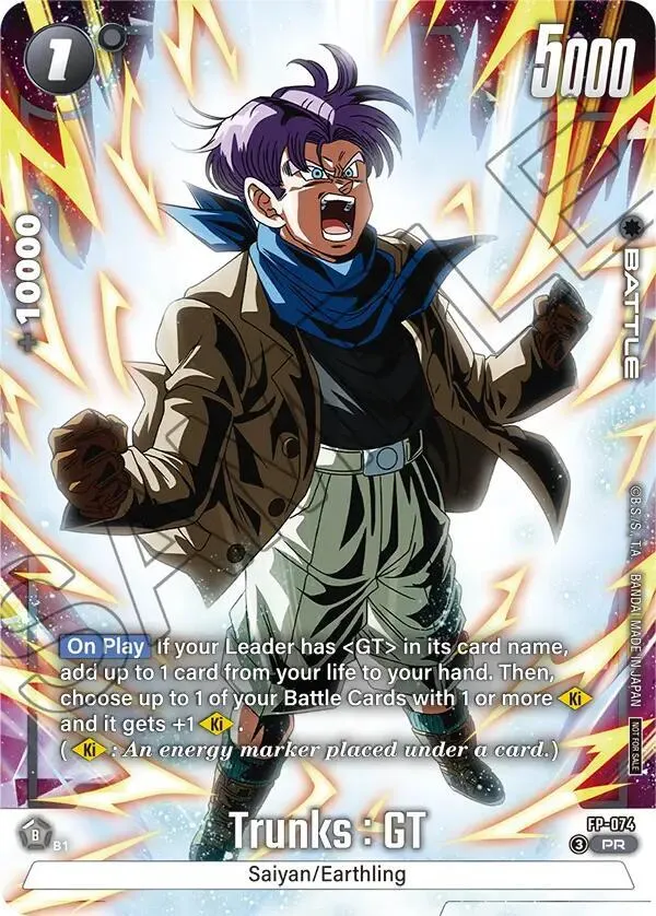 Trunks : GT - FP-074 (Tournament Pack 10) from Tournament and Championship Promos - Dragon Ball Super: Fusion World