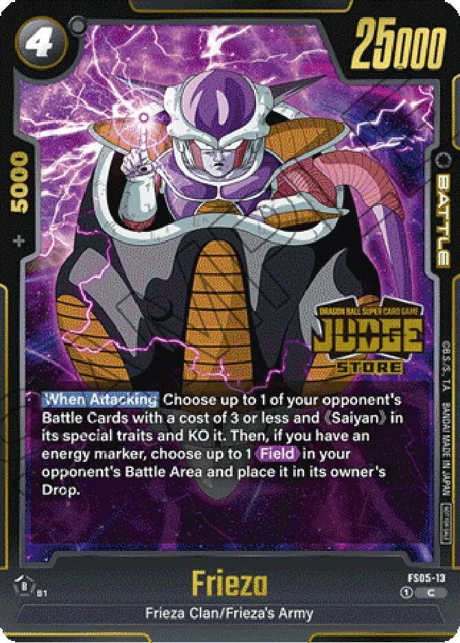Frieza - FS05-13 (Judge Pack (Store Judge) 02) — Tournament and Championship Promos — Dragon Ball Super: Fusion World