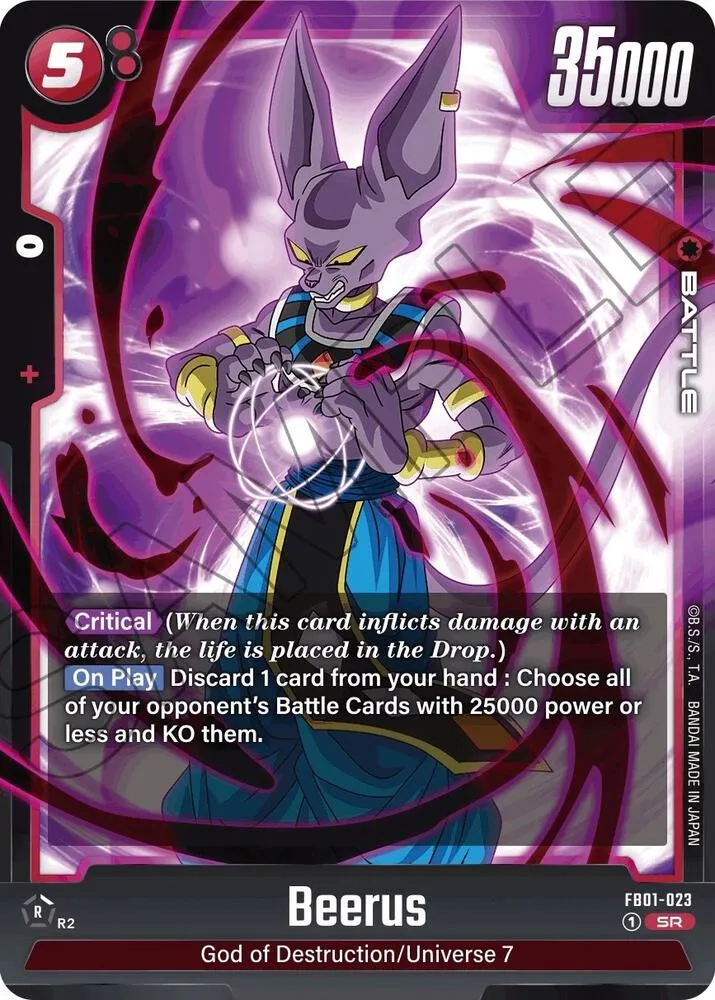Beerus - FB01-023 — Awakened Pulse — Dragon Ball Super: Fusion World