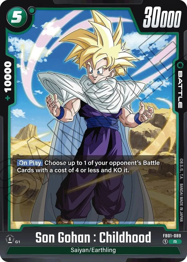 Son Gohan : Childhood - FB01-089 — Awakened Pulse — Dragon Ball Super: Fusion World