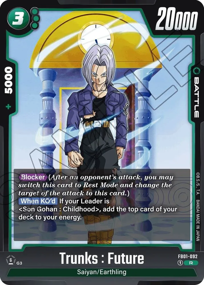 Trunks : Future - FB01-092 — Awakened Pulse — Dragon Ball Super: Fusion World