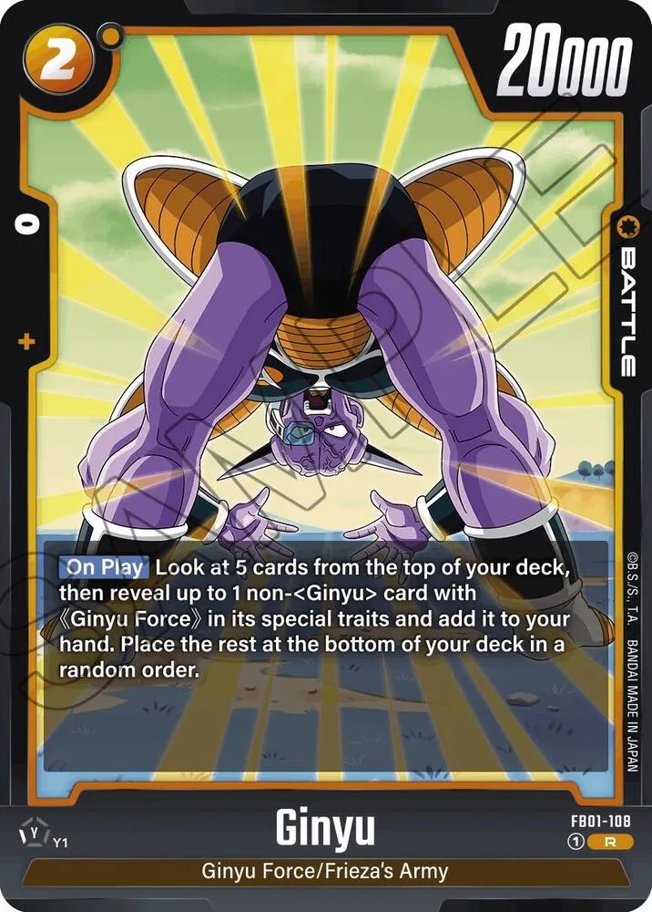 Ginyu - FB01-108 — Awakened Pulse — Dragon Ball Super: Fusion World