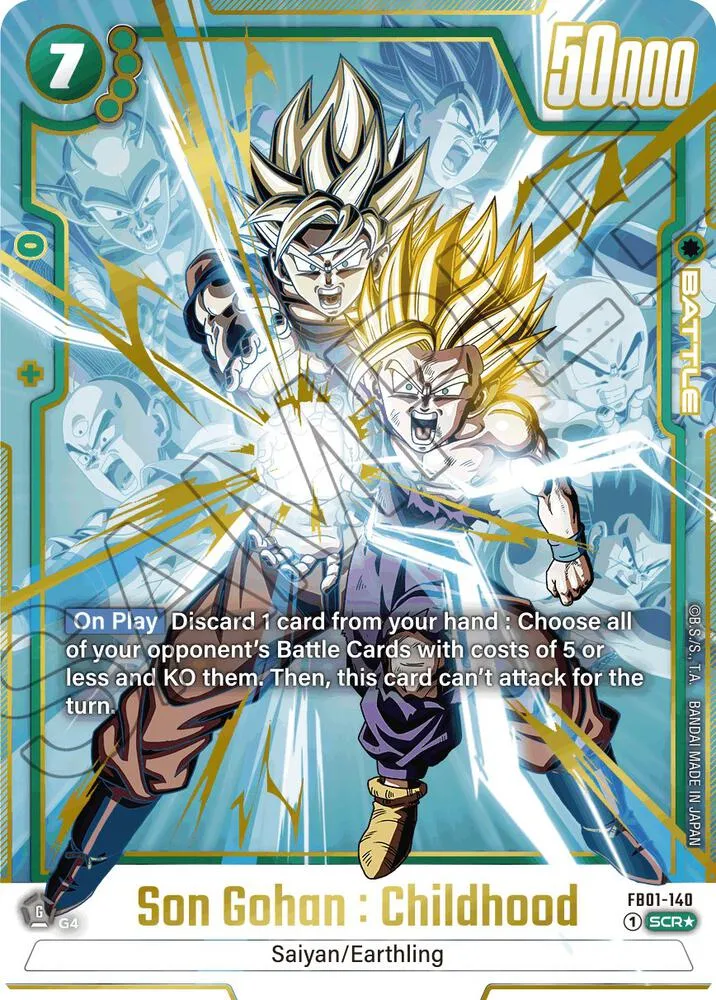 Son Gohan : Childhood - FB01-140 (Alternate Art) — Awakened Pulse — Dragon Ball Super: Fusion World