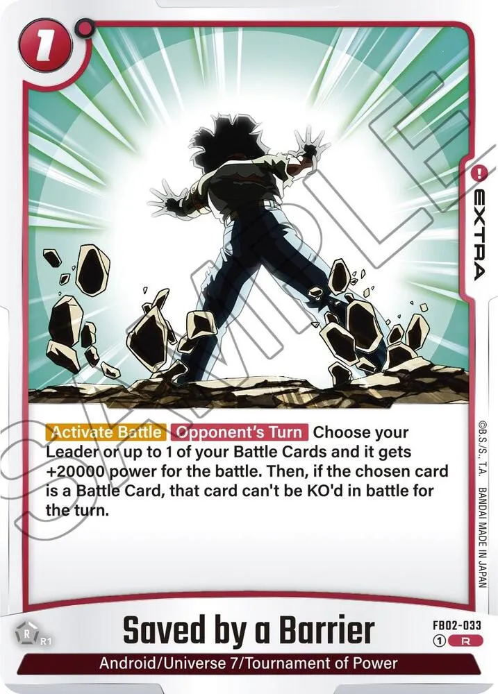 Saved by a Barrier — Blazing Aura — Dragon Ball Super: Fusion World