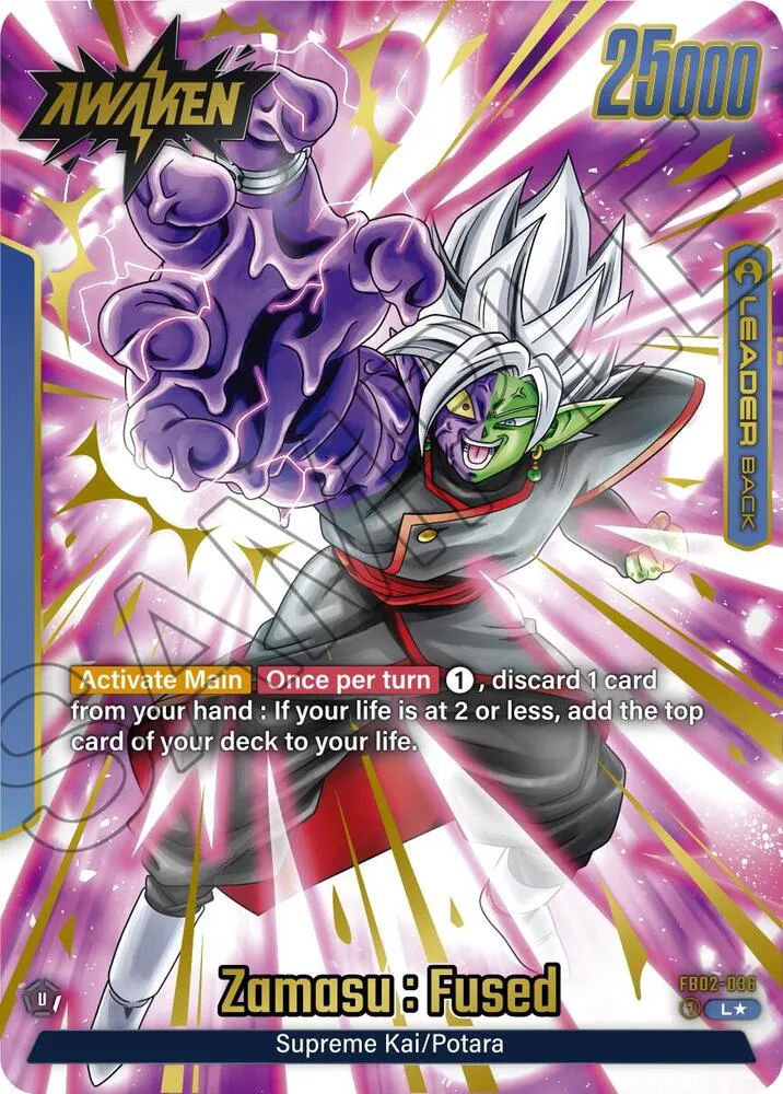 Zamasu : Fused - FB02-036 (Alternate Art) — Blazing Aura — Dragon Ball Super: Fusion World