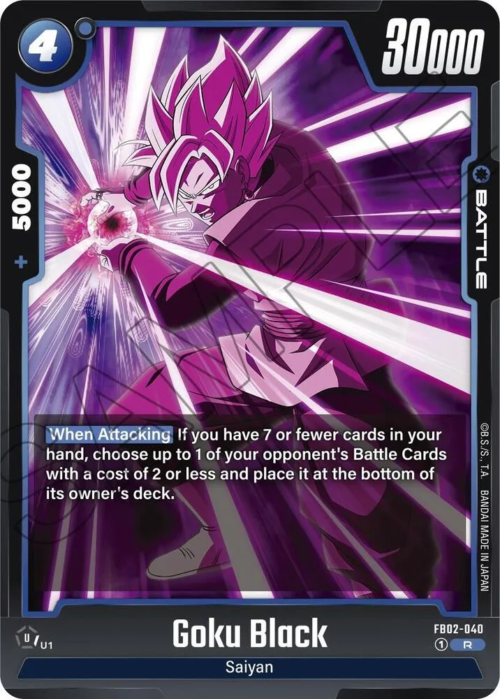 Goku Black - FB02-040 — Blazing Aura — Dragon Ball Super: Fusion World