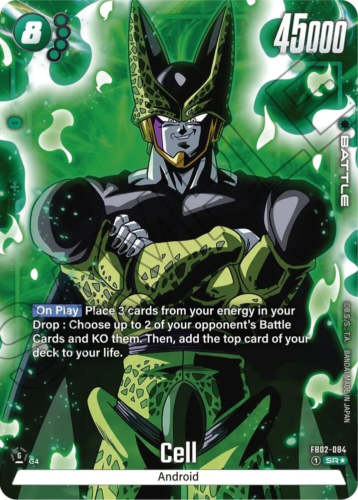 Cell - FB02-084 (Alternate Art) — Blazing Aura — Dragon Ball Super: Fusion World