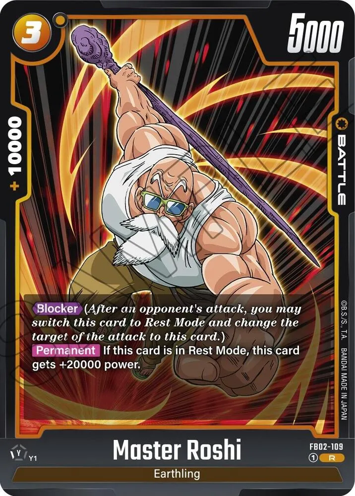 Master Roshi - FB02-109 — Blazing Aura — Dragon Ball Super: Fusion World