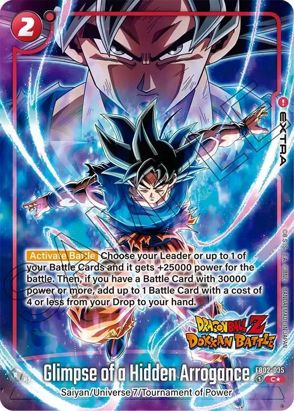 Glimpse of a Hidden Arrogance (Dragon Ball Z Dokkan Battle Alternate Art) — Blazing Aura Alternate Art Reprints — Dragon Ball Super: Fusion World