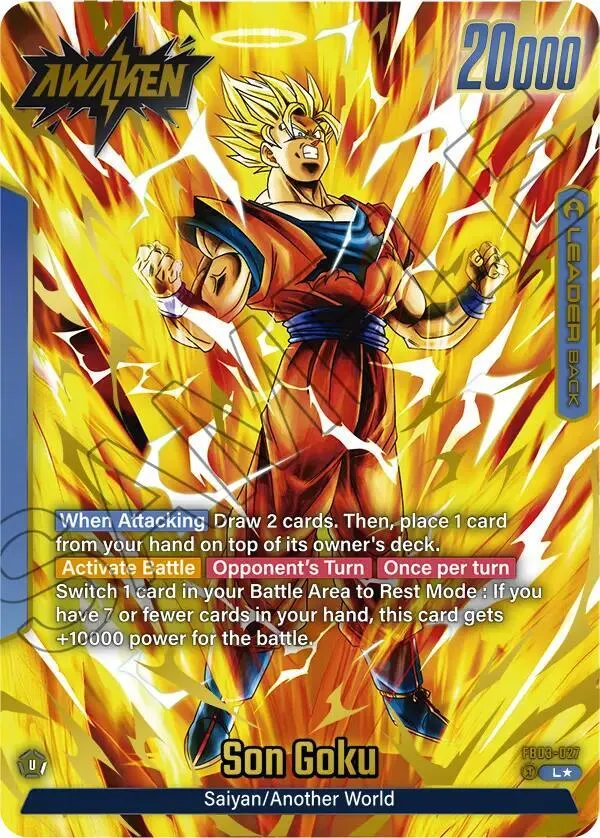 Son Goku - FB03-027 (Alternate Art) — Raging Roar — Dragon Ball Super: Fusion World