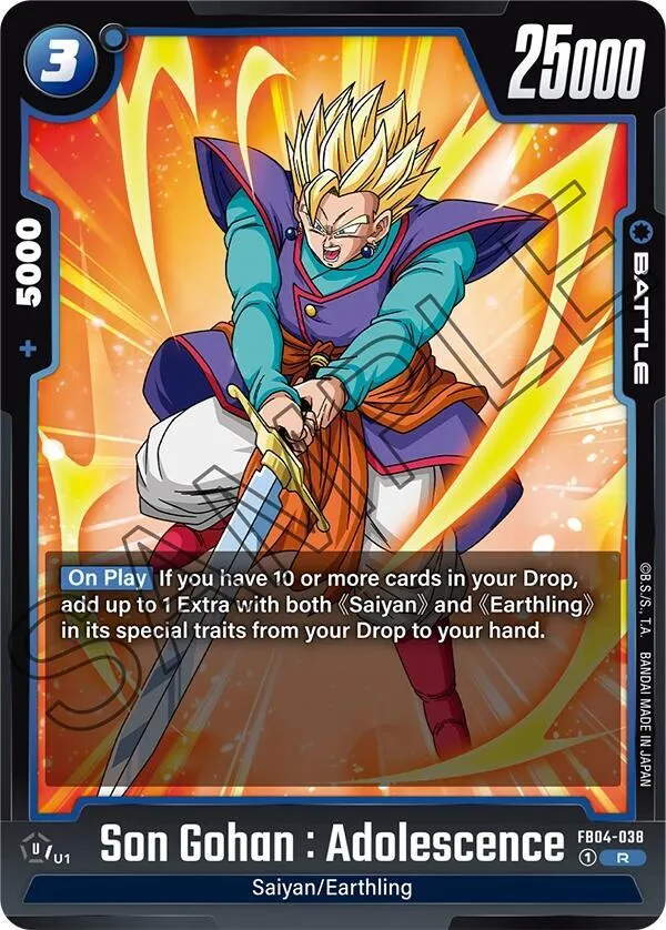 Son Gohan : Adolescence - FB04-038 — Ultra Limit — Dragon Ball Super: Fusion World