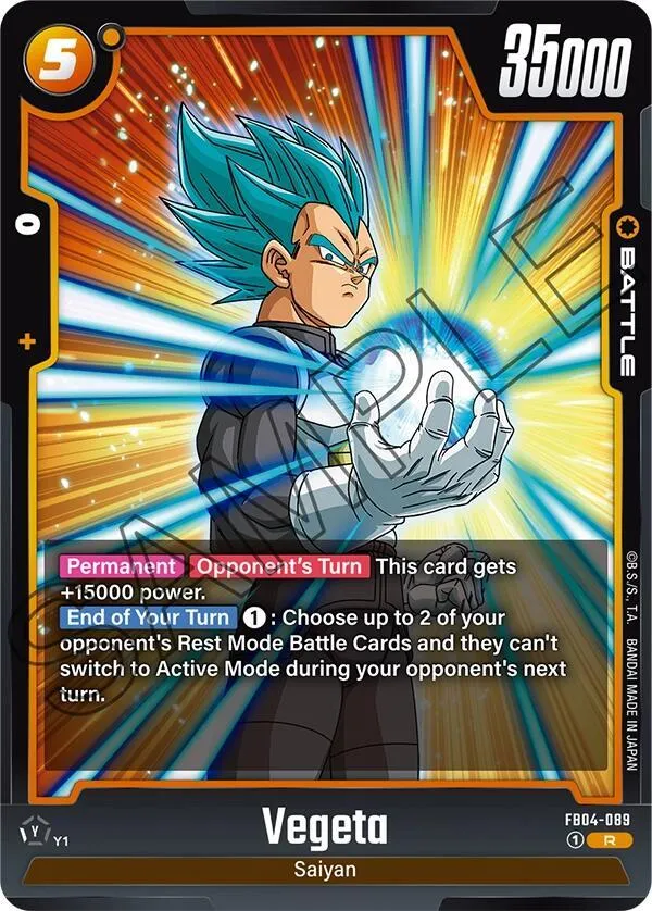 Vegeta - FB04-089 — Ultra Limit — Dragon Ball Super: Fusion World