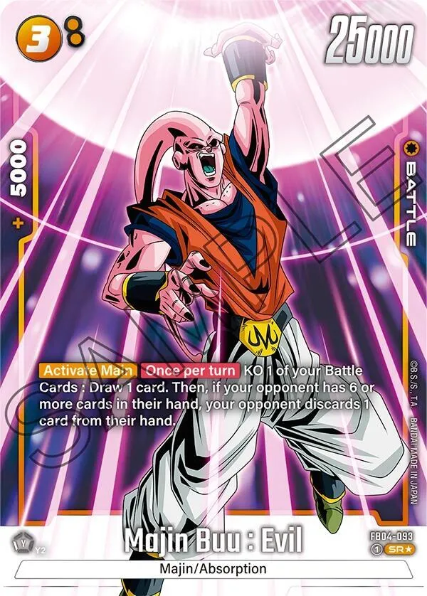 Majin Buu : Evil - FB04-093 (Alternate Art) — Ultra Limit — Dragon Ball Super: Fusion World