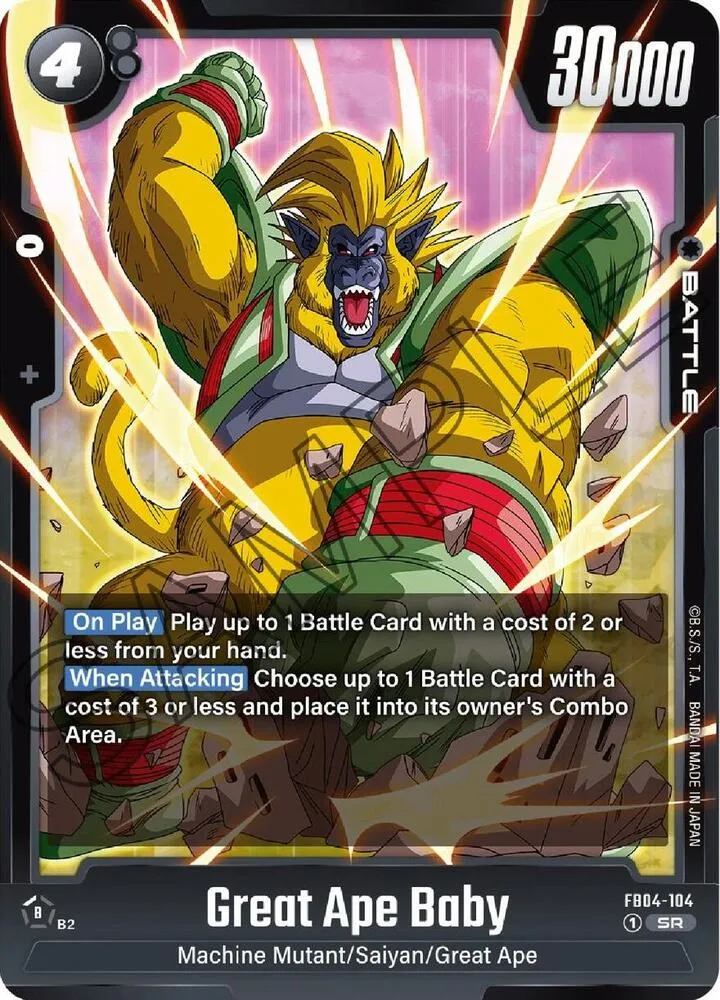 Great Ape Baby — Ultra Limit — Dragon Ball Super: Fusion World