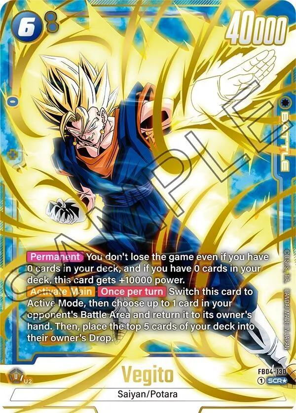 Vegito - FB04-130 (Alternate Art) — Ultra Limit — Dragon Ball Super: Fusion World