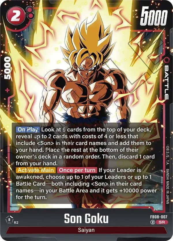 Son Goku - FB08-007 — Saiyan's Pride — Dragon Ball Super: Fusion World