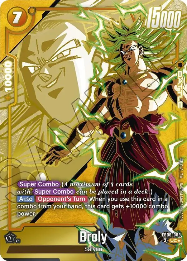 Broly - FB08-088 (Alternate Art) — Saiyan's Pride — Dragon Ball Super: Fusion World