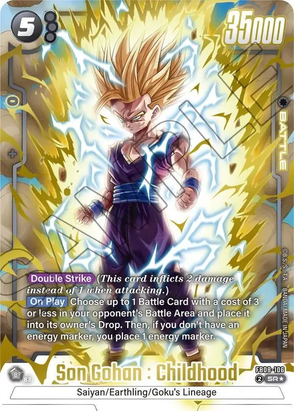 Son Gohan : Childhood - FB08-106 (Alternate Art) — Saiyan's Pride — Dragon Ball Super: Fusion World