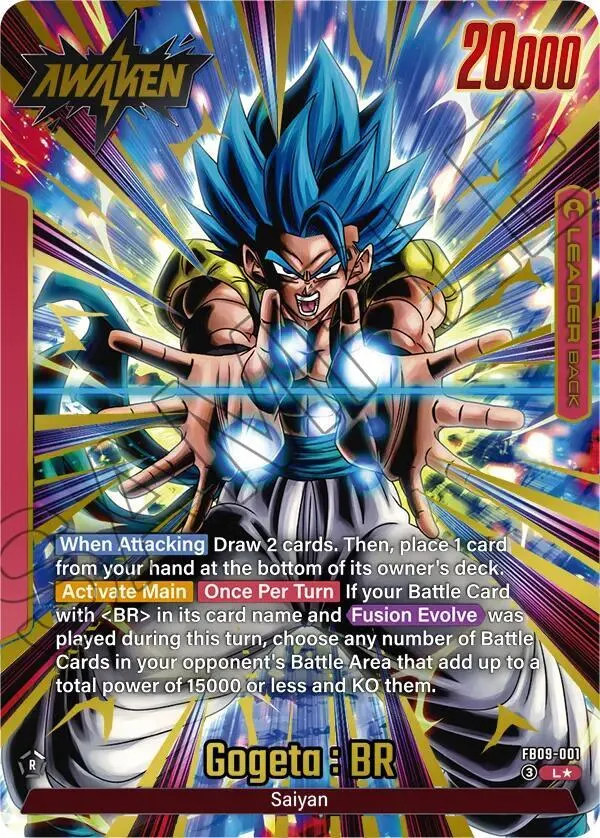 Gogeta : BR - FB09-001 (Alternate Art) — Dual Evolution — Dragon Ball Super: Fusion World