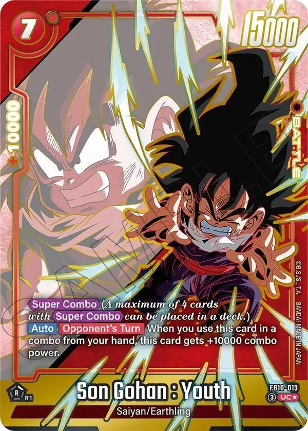 Son Gohan : Youth - FB10-013 (Alternate Art) — Cross Force — Dragon Ball Super: Fusion World