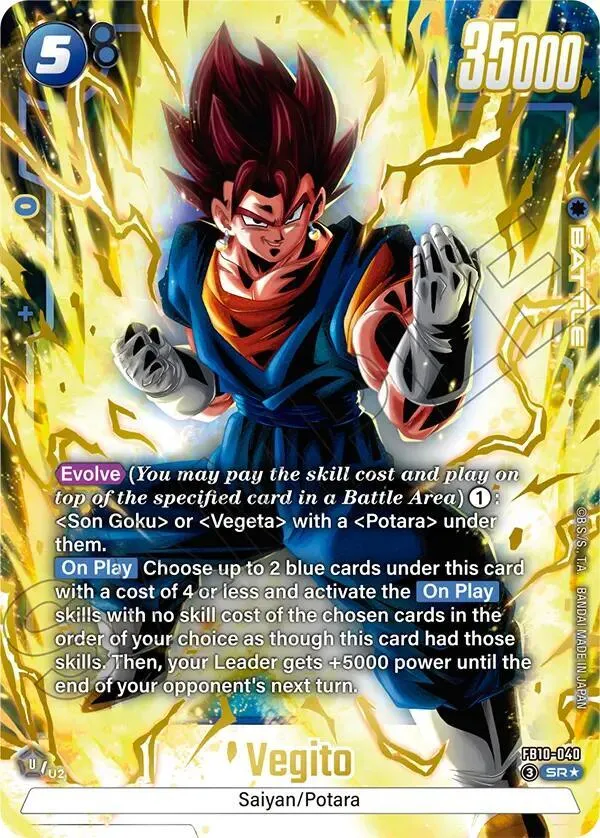 Vegito - FB10-040 (Alternate Art) — Cross Force — Dragon Ball Super: Fusion World