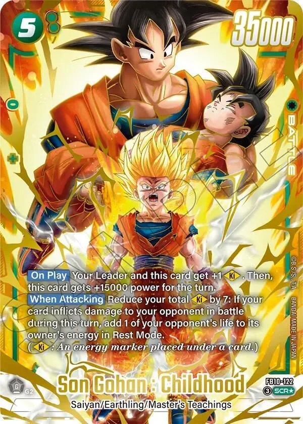 Son Gohan : Childhood - FB10-122 (Alternate Art) — Cross Force — Dragon Ball Super: Fusion World