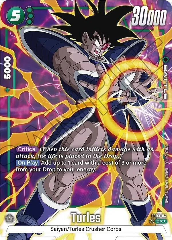 Turles (Bonus Pack Alternate Art) — Starter Deck 3: Broly — Dragon Ball Super: Fusion World