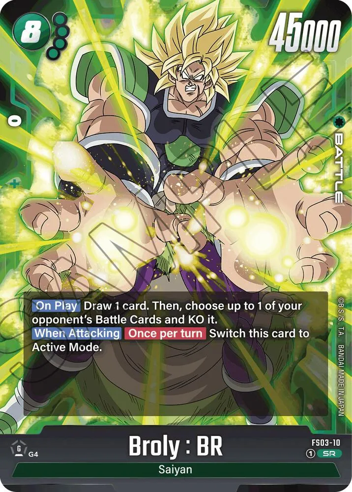 Broly : BR — Starter Deck 3: Broly — Dragon Ball Super: Fusion World