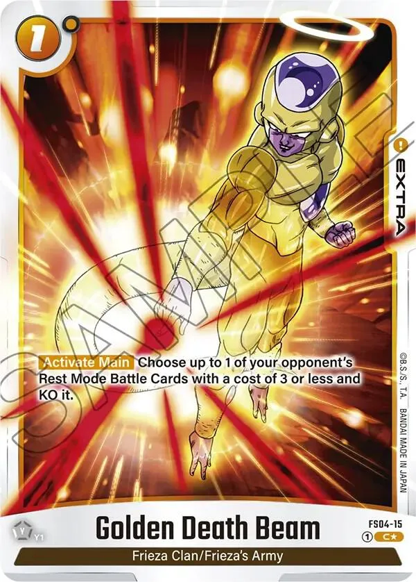 Golden Death Beam (Bonus Pack Alternate Art) — Starter Deck 4: Frieza — Dragon Ball Super: Fusion World