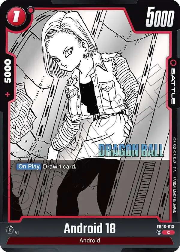 Android 18 - FB06-013 — Manga Booster 02 — Dragon Ball Super: Fusion World