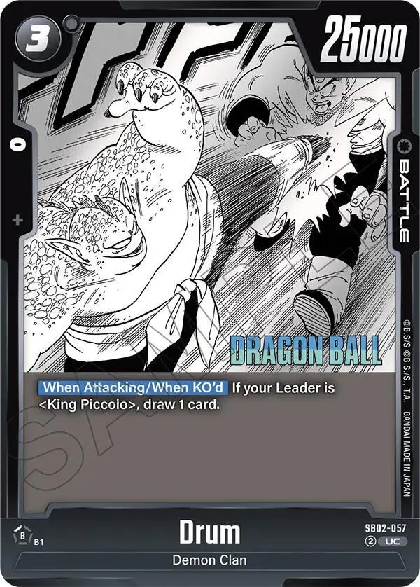 Drum — Manga Booster 02 — Dragon Ball Super: Fusion World