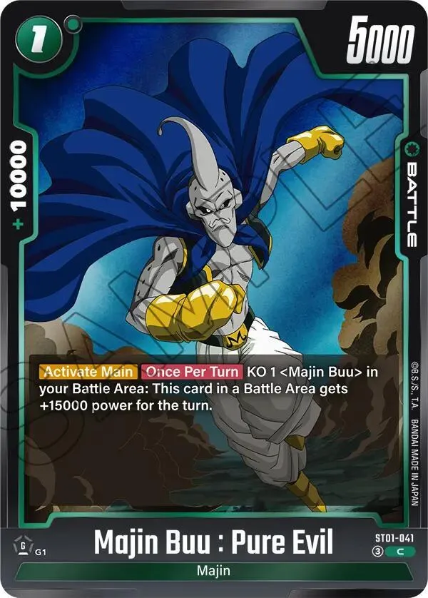 Majin Buu : Pure Evil - ST01-041 — Story Booster 01 — Dragon Ball Super: Fusion World