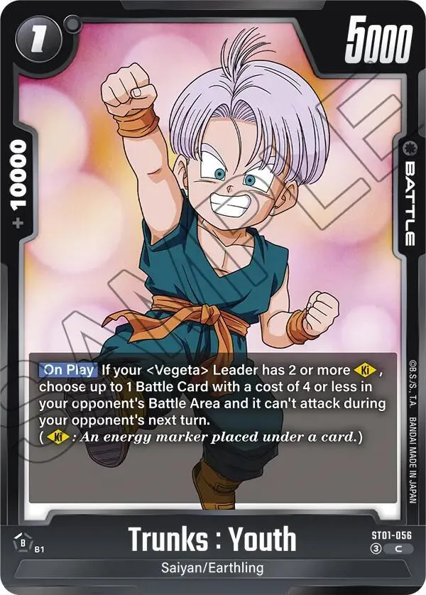 Trunks : Youth - ST01-056 — Story Booster 01 — Dragon Ball Super: Fusion World