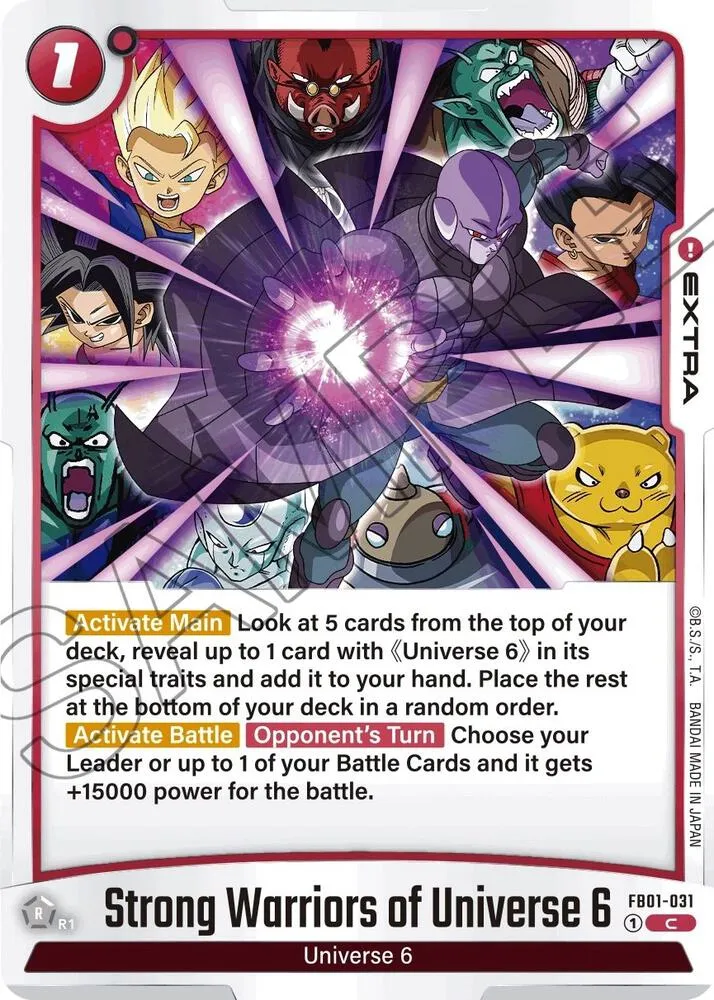 Strong Warriors of Universe 6 — Awakened Pulse — Dragon Ball Super: Fusion World