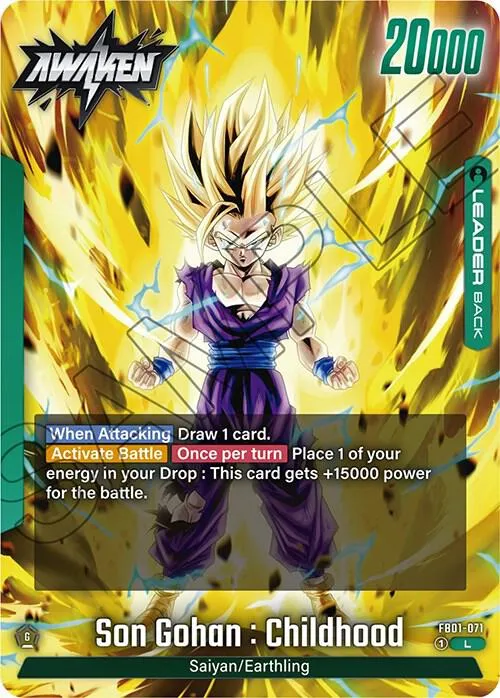 Son Gohan : Childhood - FB01-071 — Awakened Pulse — Dragon Ball Super: Fusion World