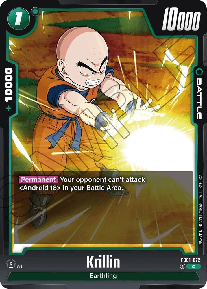 Krillin - FB01-072 — Awakened Pulse — Dragon Ball Super: Fusion World