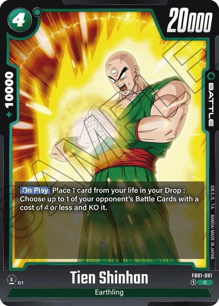 Tien Shinhan - FB01-091 — Awakened Pulse — Dragon Ball Super: Fusion World