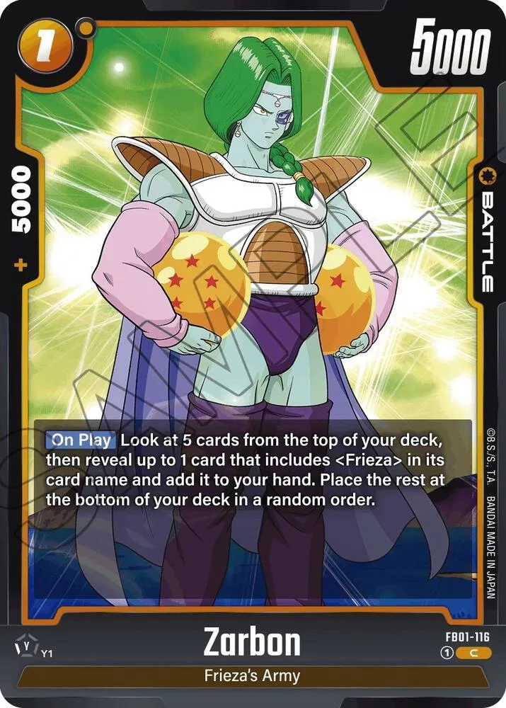 Zarbon — Awakened Pulse — Dragon Ball Super: Fusion World