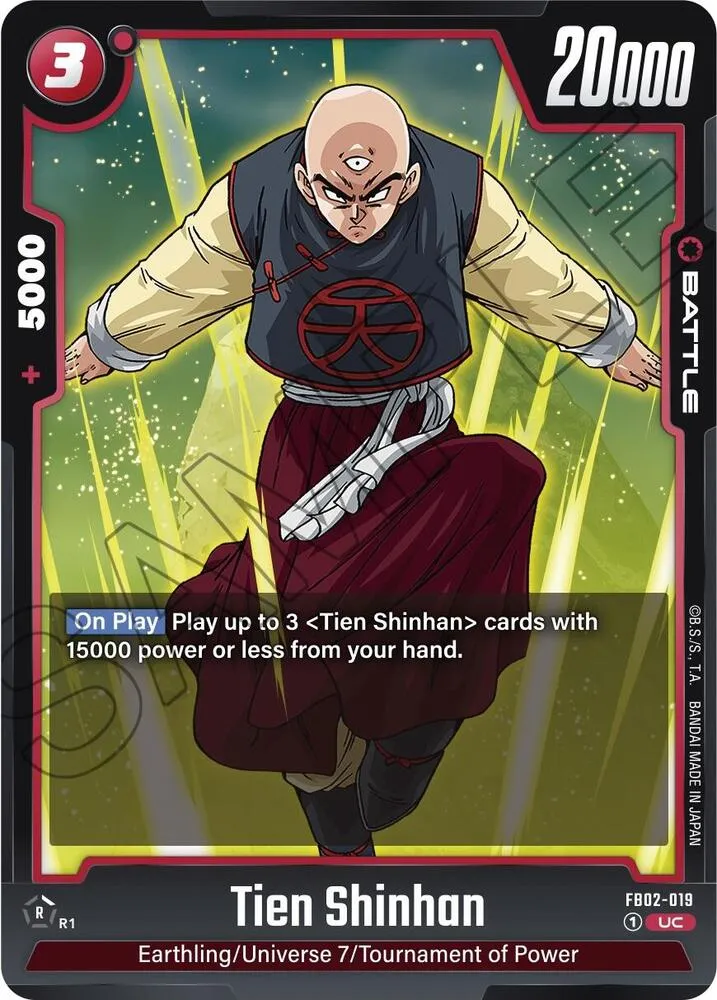 Tien Shinhan - FB02-019 — Blazing Aura — Dragon Ball Super: Fusion World