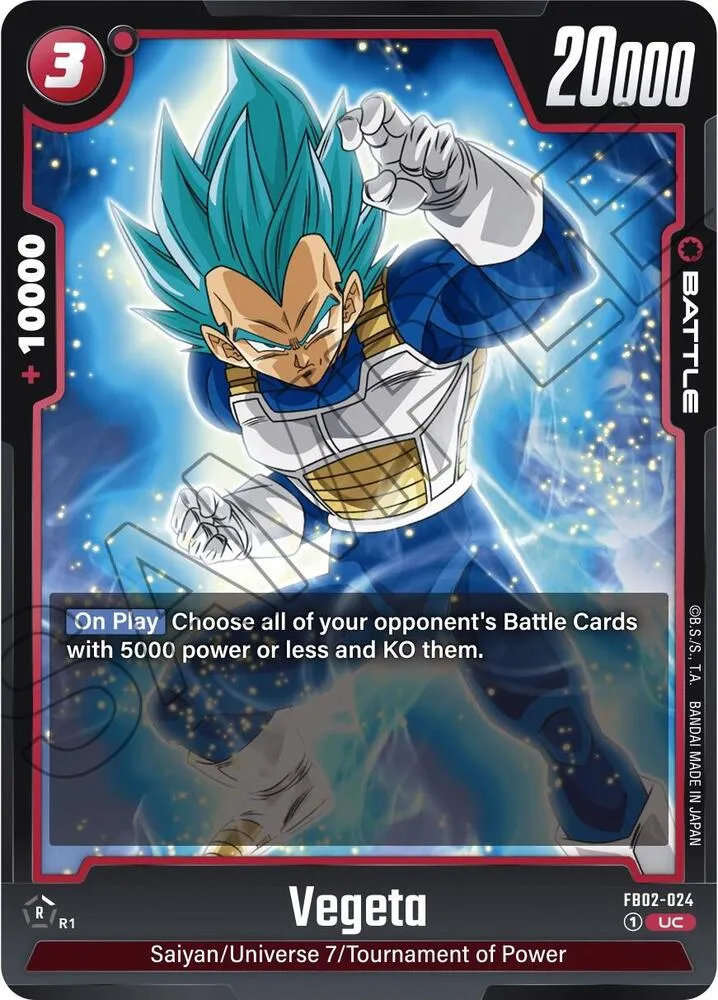 Vegeta - FB02-024 — Blazing Aura — Dragon Ball Super: Fusion World
