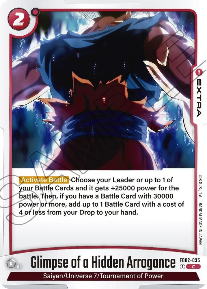 Glimpse of a Hidden Arrogance — Blazing Aura — Dragon Ball Super: Fusion World